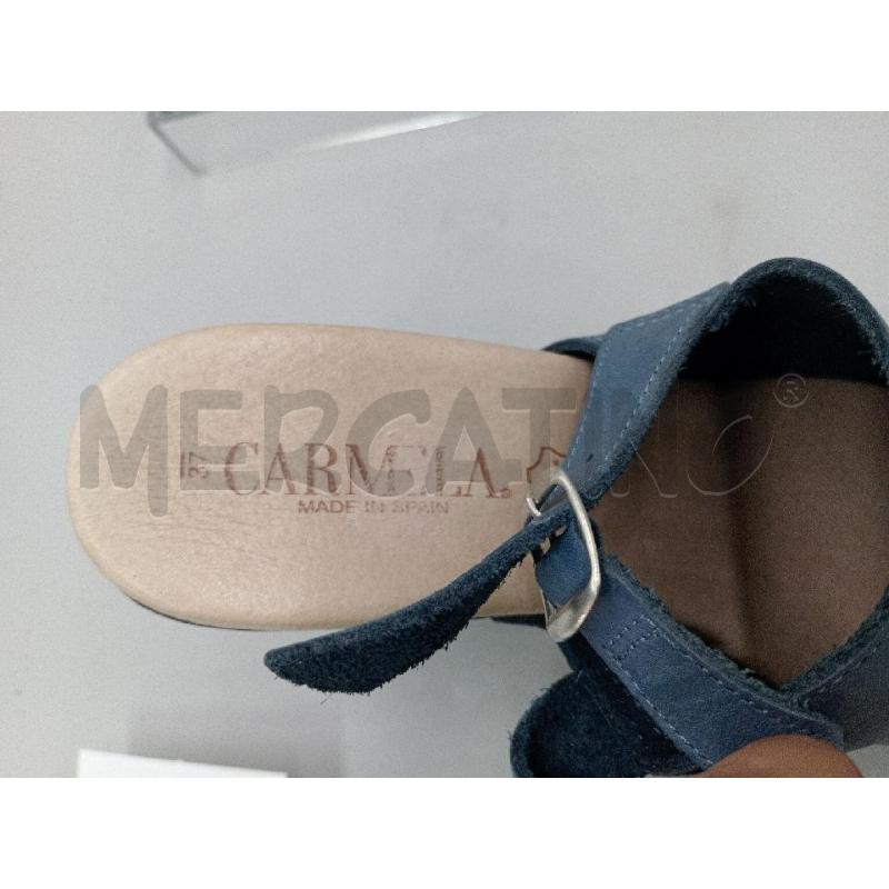 SANDALI DONNA CARMELA BLU CON BORCHIE  | Mercatino dell'Usato Moncalieri bengasi 5