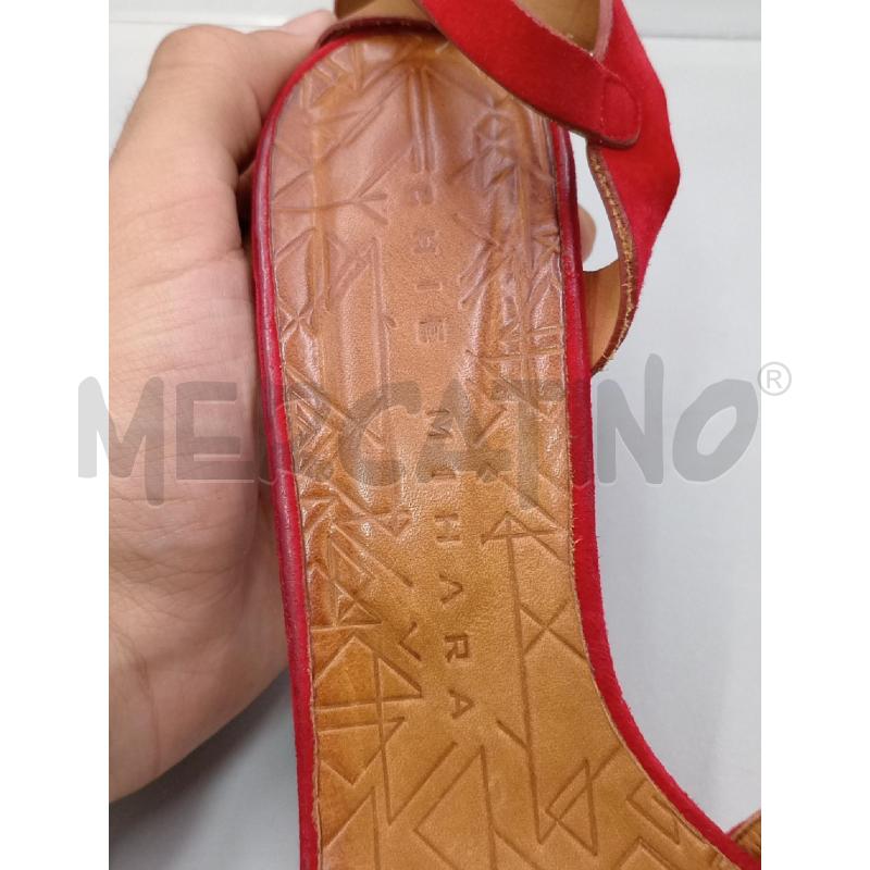 SANDALI DONNA CHIC MIHARA ROSSO INTRECCIATO  | Mercatino dell'Usato Moncalieri bengasi 4
