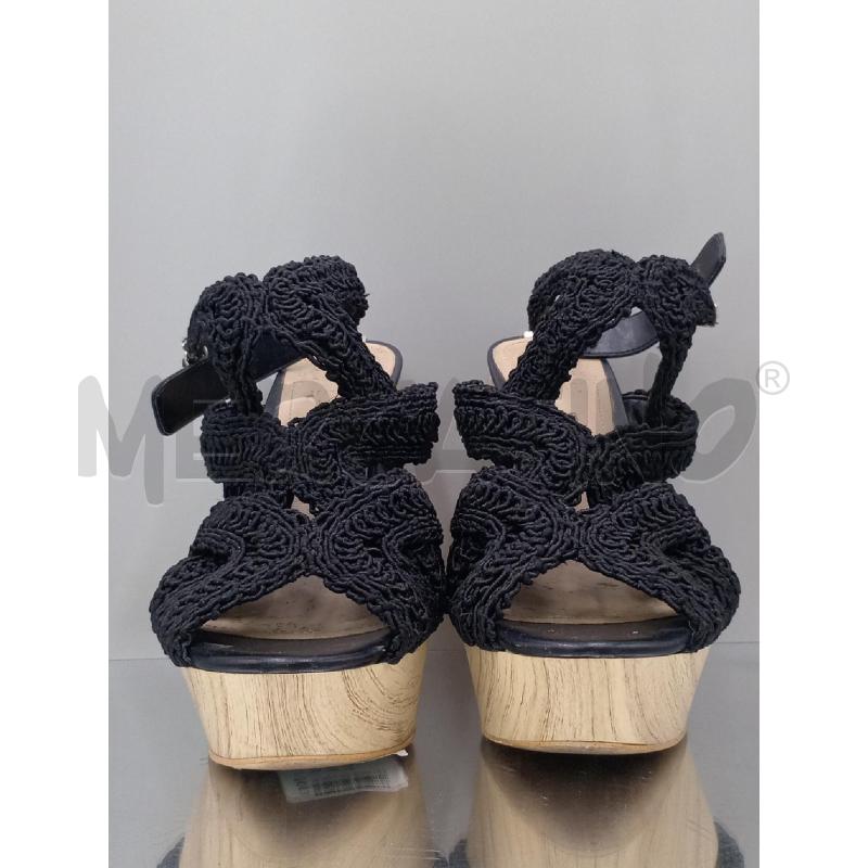 SANDALI DONNA GUESS NERE TACCO LEGNO | Mercatino dell'Usato Moncalieri bengasi 2