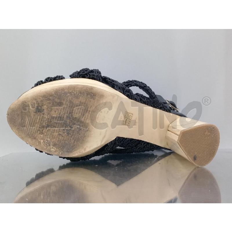 SANDALI DONNA GUESS NERE TACCO LEGNO | Mercatino dell'Usato Moncalieri bengasi 3