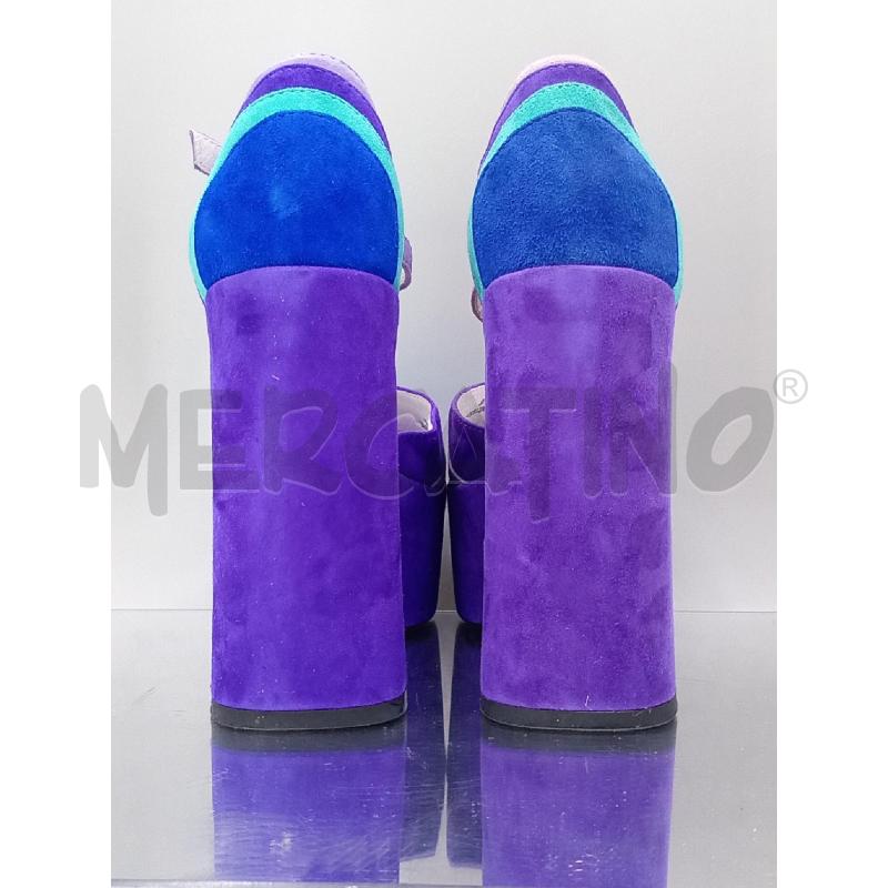SANDALI DONNA JEFFREY CAMPBELL 70VIOLA E AZZURRO SCAMOSCITO | Mercatino dell'Usato Moncalieri bengasi 3