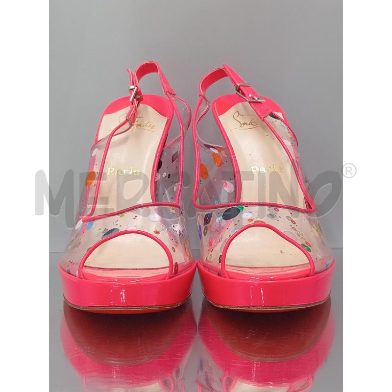 SANDALI DONNA LOUBOUTIN ROSA TRASPARENTI | Mercatino dell'Usato Moncalieri bengasi 2