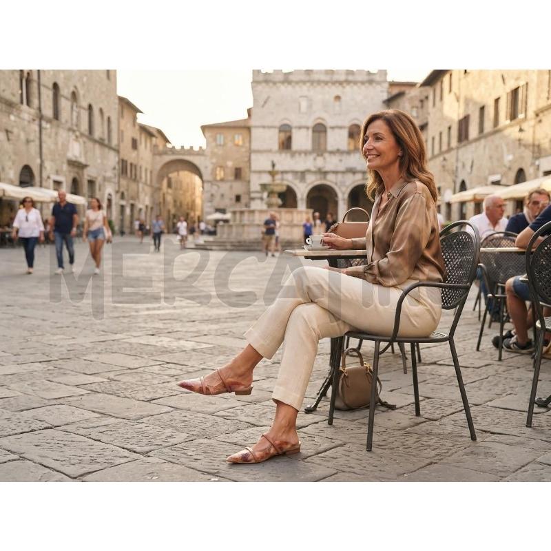 SANDALI DONNA MALONE PITONATO ROSA MARRONE | Mercatino dell'Usato Moncalieri bengasi 1