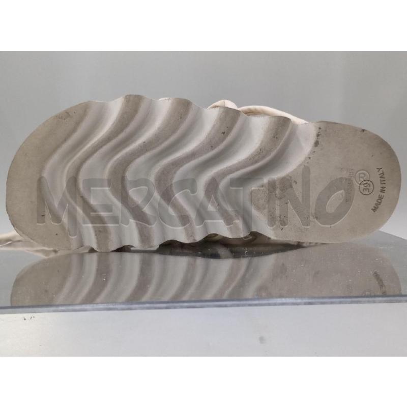 SANDALI DONNA PATRIZIA BONFANTI INTRECCIATI CREMA | Mercatino dell'Usato Moncalieri bengasi 5