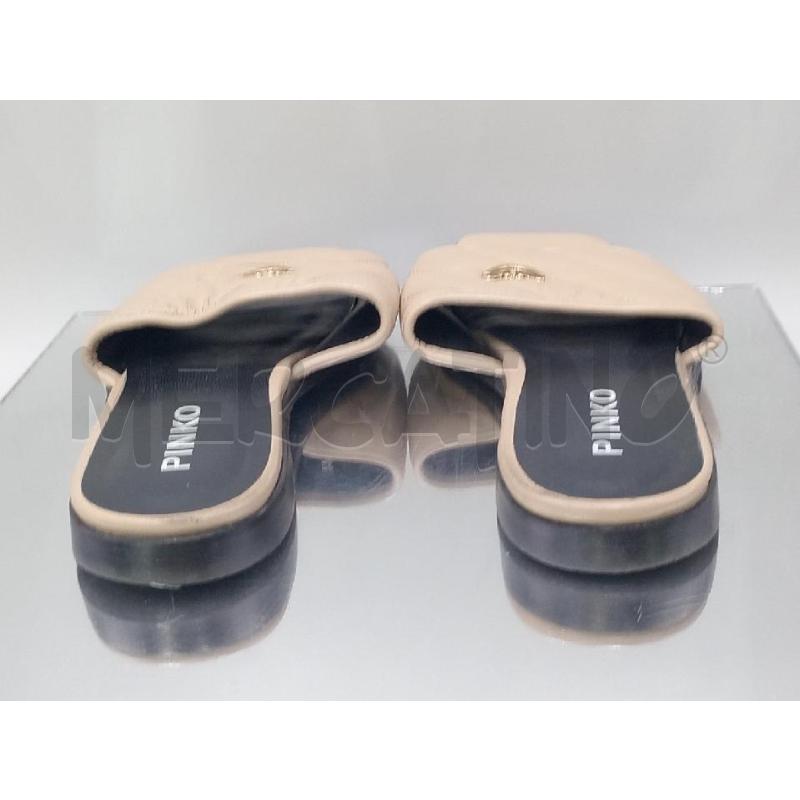 SANDALI DONNA PINKO BEIGE TRAPUNTATO | Mercatino dell'Usato Moncalieri bengasi 3