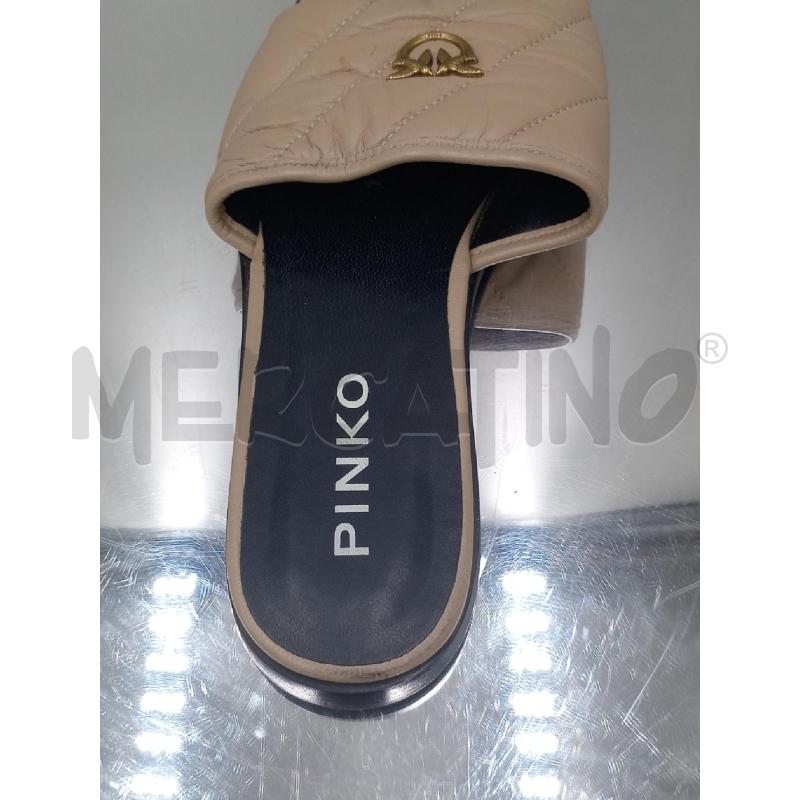 SANDALI DONNA PINKO BEIGE TRAPUNTATO | Mercatino dell'Usato Moncalieri bengasi 5