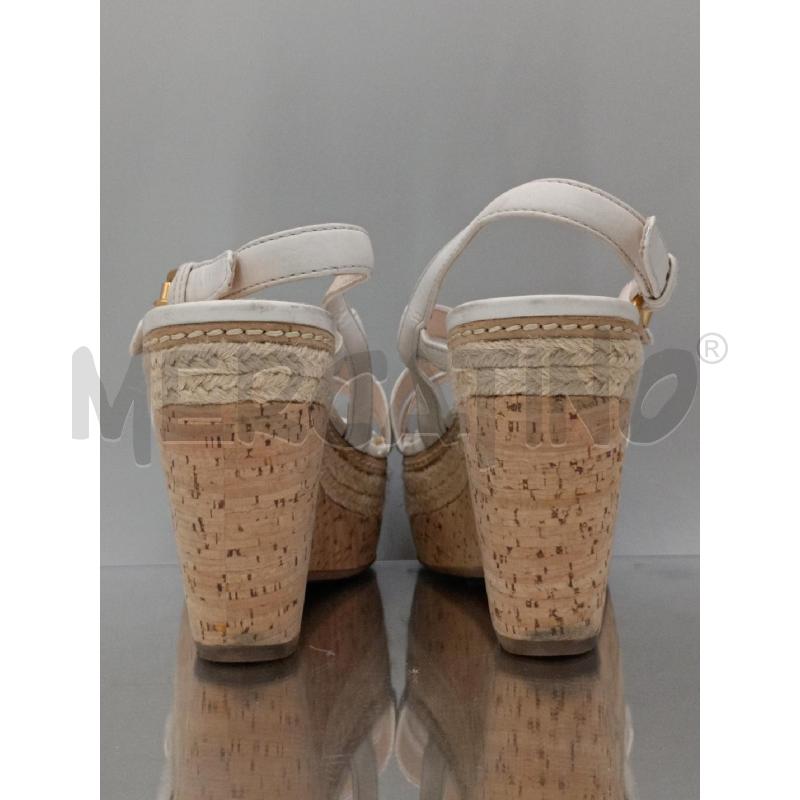 SANDALI DONNA PRADA BIANCO INTRECCIATO ZEPPA | Mercatino dell'Usato Moncalieri bengasi 3