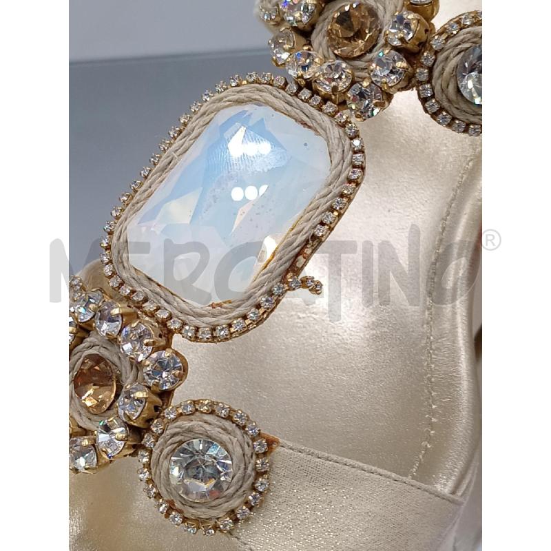 SANDALI DONNA RENE CAOVILLA CON PIETRE E STRASS  | Mercatino dell'Usato Moncalieri bengasi 4