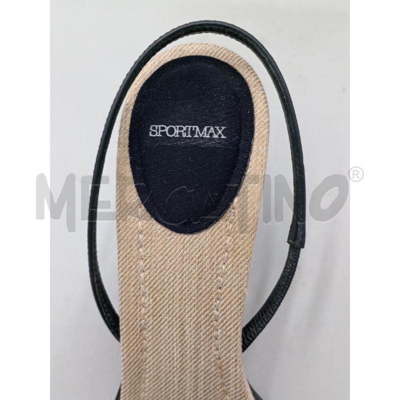 SANDALI DONNA SPORTMAX MARRONE PITONATO BIANCO NERO | Mercatino dell'Usato Moncalieri bengasi 4
