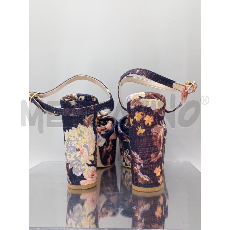 SANDALI DONNA STRATEGIA BLU FIORI CERCHIO DORATO | Mercatino dell'Usato Moncalieri bengasi 3