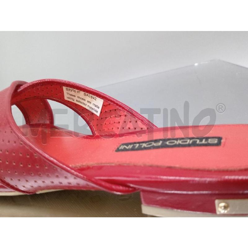 SANDALI DONNA STUDIO POLLINI ROSSI INCROCIATI | Mercatino dell'Usato Moncalieri bengasi 5