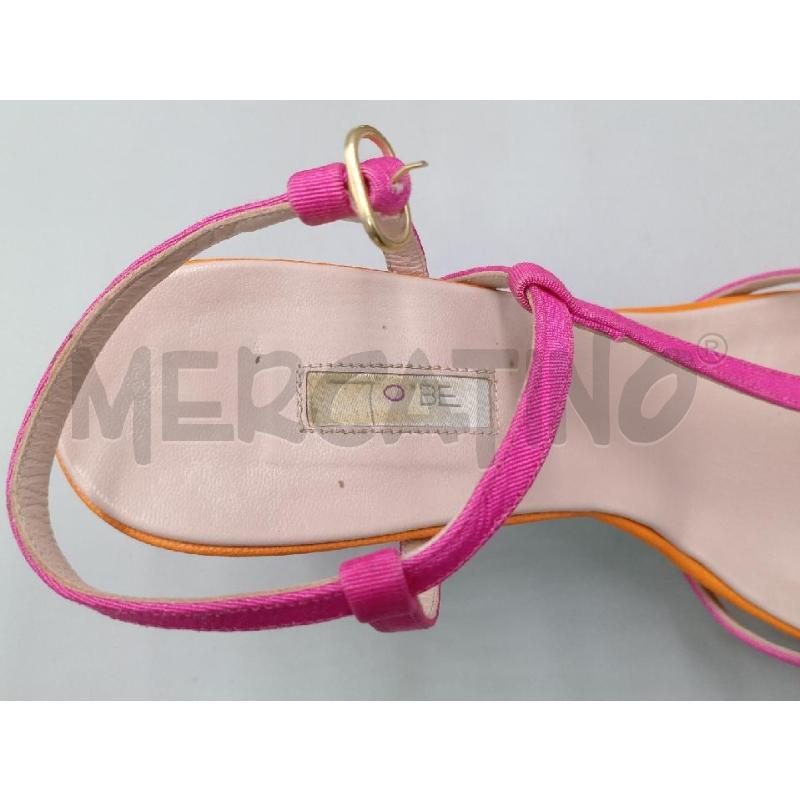 SANDALI DONNA TO BE ROSA TACCO ARANCIO | Mercatino dell'Usato Moncalieri bengasi 5