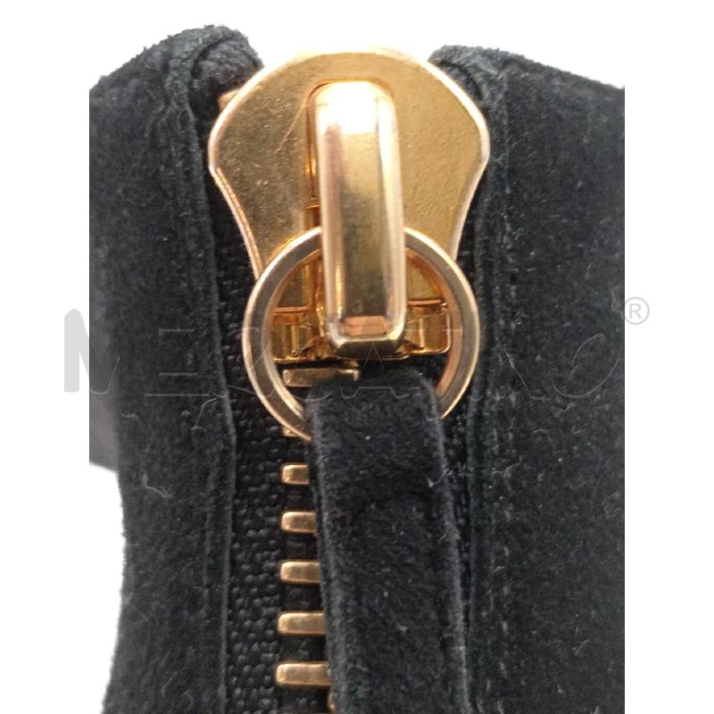 SANDALI DONNA ZANOTTI NERI PERLINE BORDO DORATO TACCO ALTO | Mercatino dell'Usato Moncalieri bengasi 5