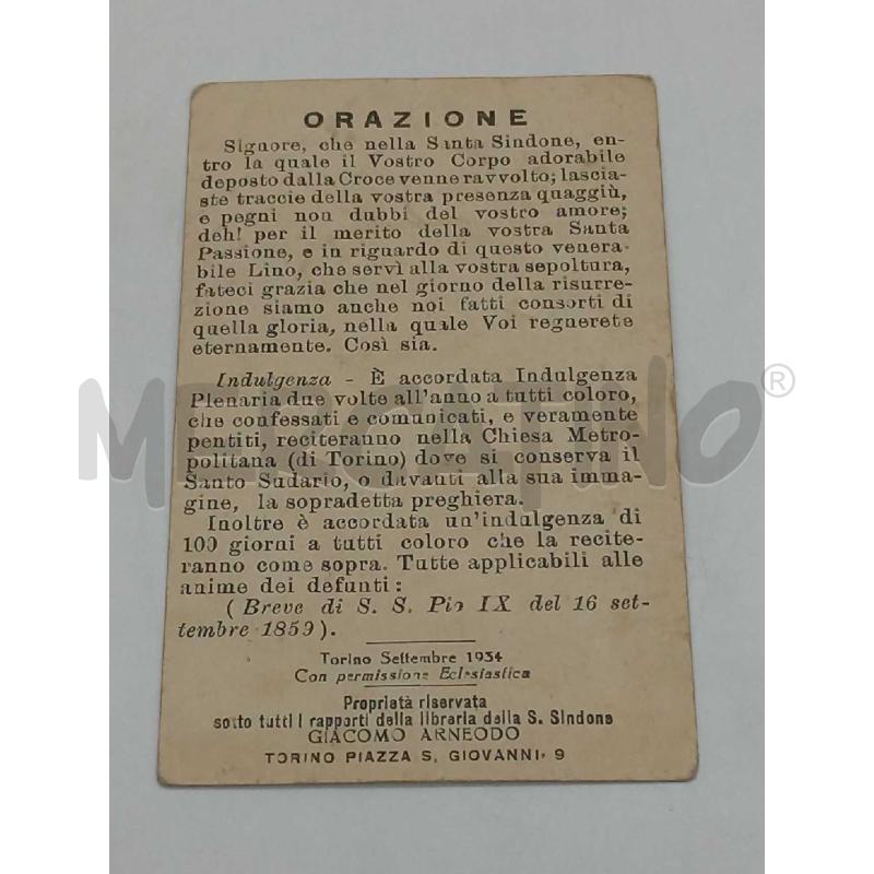 SANTINO VINTAGE SACRA SINDONE 1934 | Mercatino dell'Usato Moncalieri bengasi 4