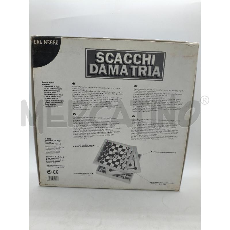 SCACCHIERA DAMA TRIA DAL NEGRO | Mercatino dell'Usato Moncalieri bengasi 2