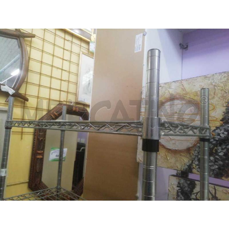 SCAFFALE METALLO RIPIANI REGOLABILI | Mercatino dell'Usato Moncalieri bengasi 4