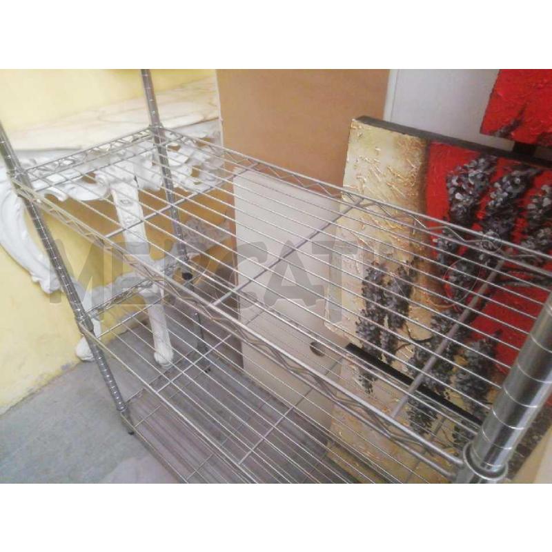 SCAFFALE METALLO RIPIANI REGOLABILI | Mercatino dell'Usato Moncalieri bengasi 5