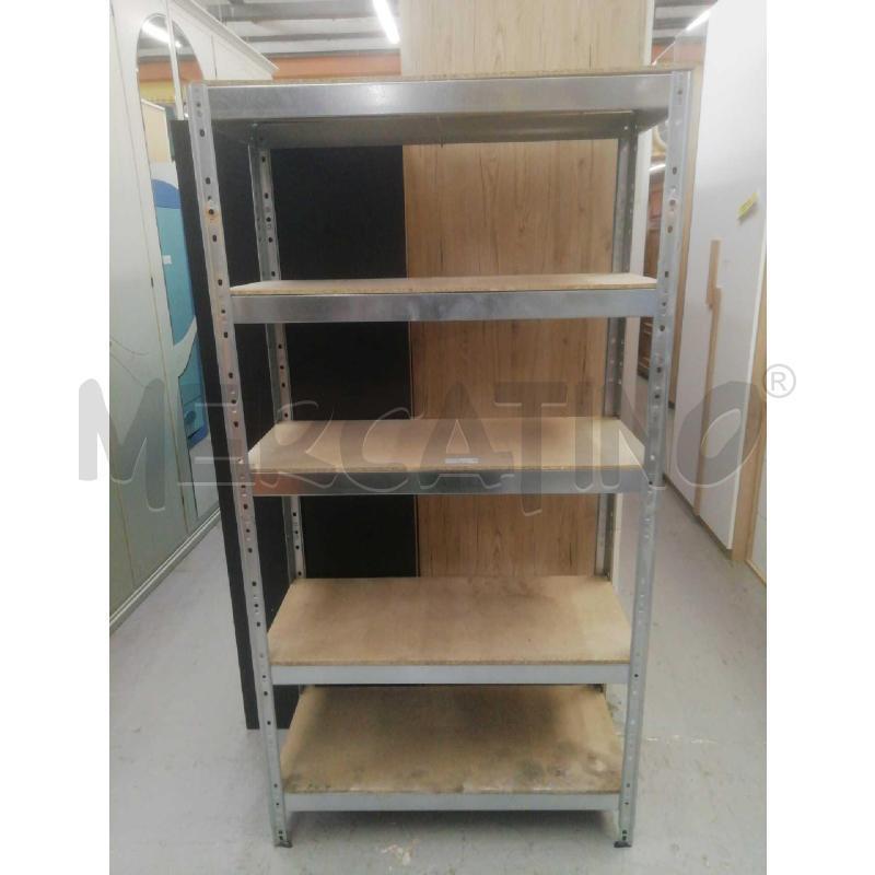 SCAFFALE STRUTTURA FERRO RIPIANI LEGNO | Mercatino dell'Usato Moncalieri bengasi 1