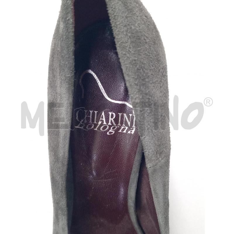 SCARPE DONNA CHIARINI VERDI SCAMOSCIATE TACCO APERTE DAVANTI | Mercatino dell'Usato Moncalieri bengasi 5