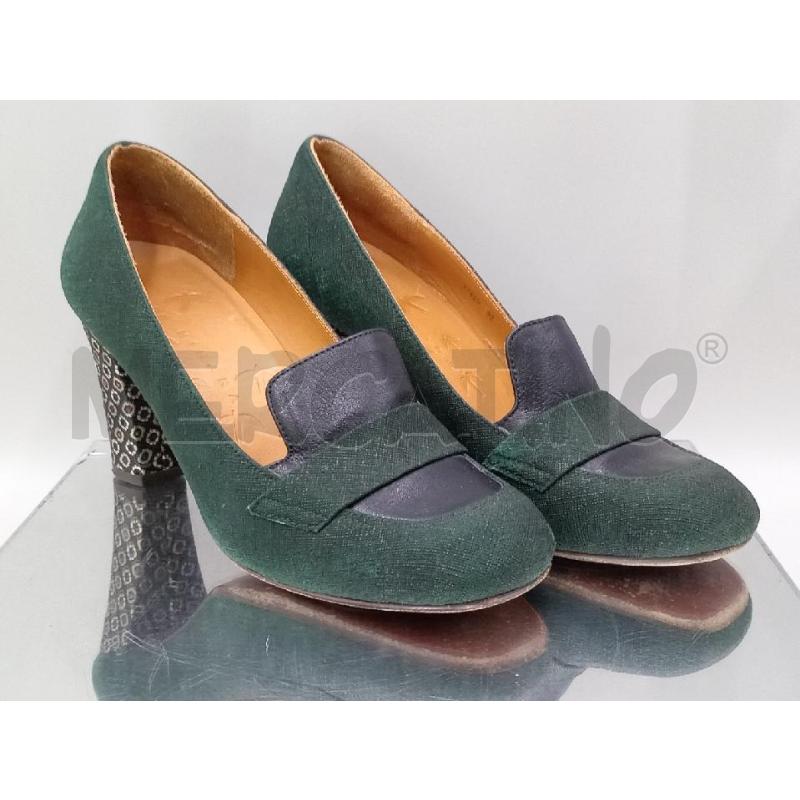 SCARPE DONNA CHIE MIHARA VERDE NERO TACCO FANTASIA | Mercatino dell'Usato Moncalieri bengasi 1