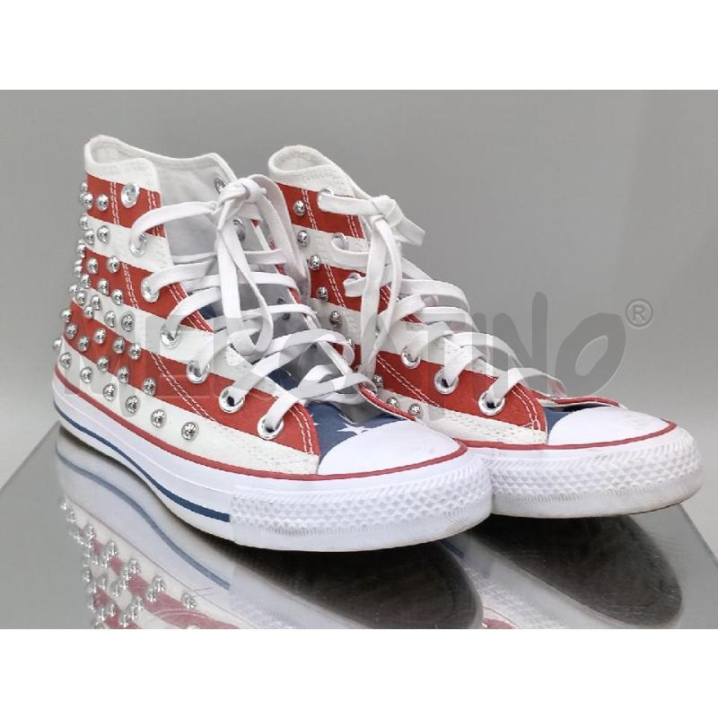 SCARPE DONNA CONVERSE BANDIERA AMERICANA CON BORCHIETTE | Mercatino dell'Usato Moncalieri bengasi 1