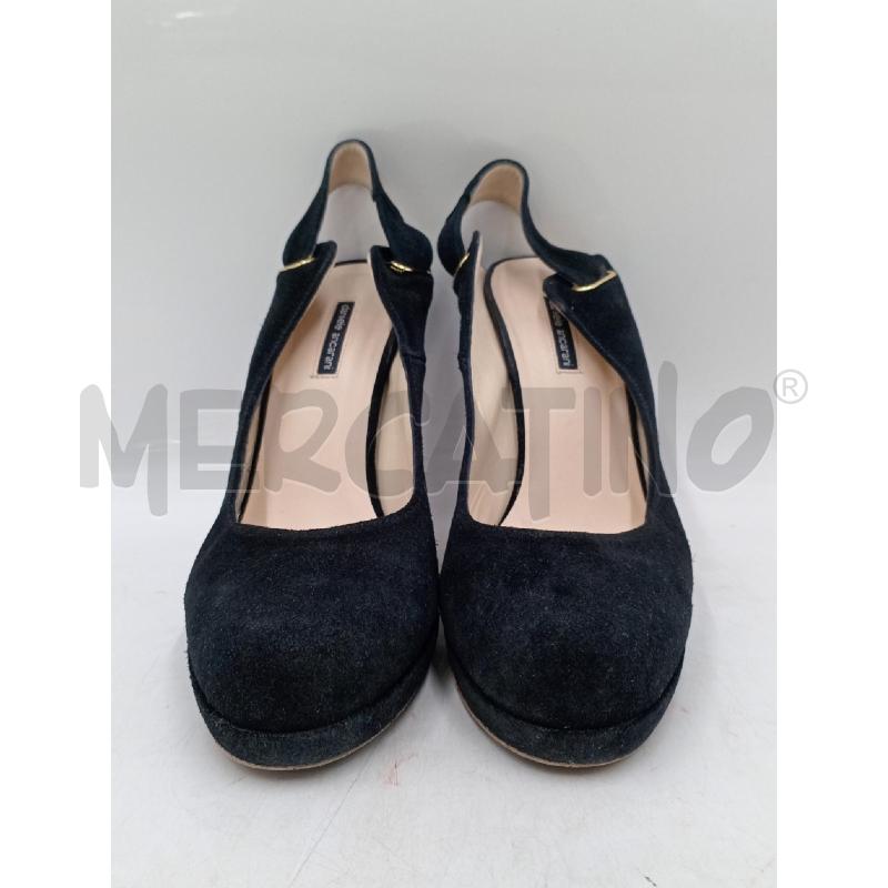 SCARPE DONNA DANIELE ANCARANI NERE CON INSERTI DORATI DECOLTE' TACCO | Mercatino dell'Usato Moncalieri bengasi 1