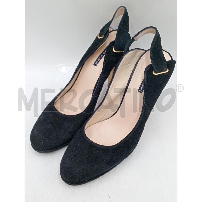 SCARPE DONNA DANIELE ANCARANI NERE CON INSERTI DORATI DECOLTE' TACCO | Mercatino dell'Usato Moncalieri bengasi 4