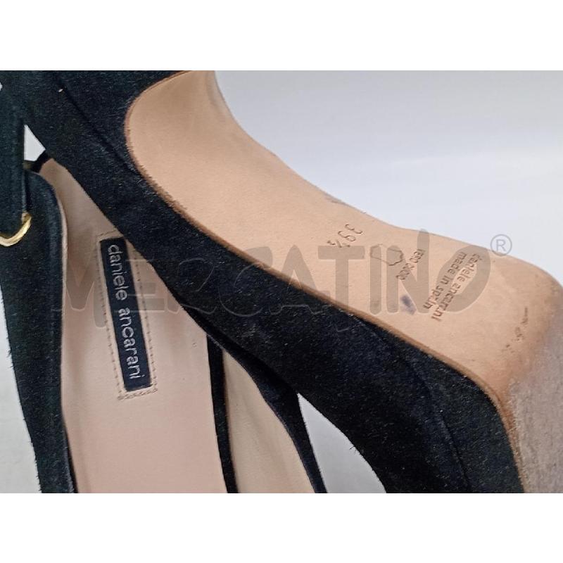 SCARPE DONNA DANIELE ANCARANI NERE CON INSERTI DORATI DECOLTE' TACCO | Mercatino dell'Usato Moncalieri bengasi 5