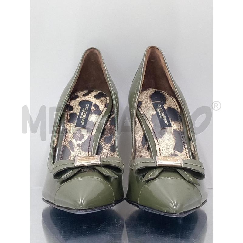 SCARPE DONNA DOLCE& GABBANA VERDE MILITARE CON FIOCCO  | Mercatino dell'Usato Moncalieri bengasi 2