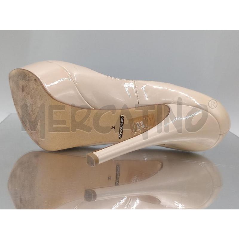 SCARPE DONNA DOLCE & GABBANA BEIGE VERNICE | Mercatino dell'Usato Moncalieri bengasi 5