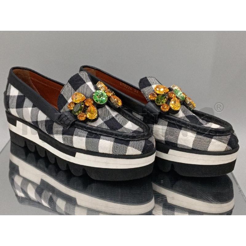 SCARPE DONNA DOLCE & GABBANA QUADRETTI BIANCO NERO CON STRASS | Mercatino dell'Usato Moncalieri bengasi 1