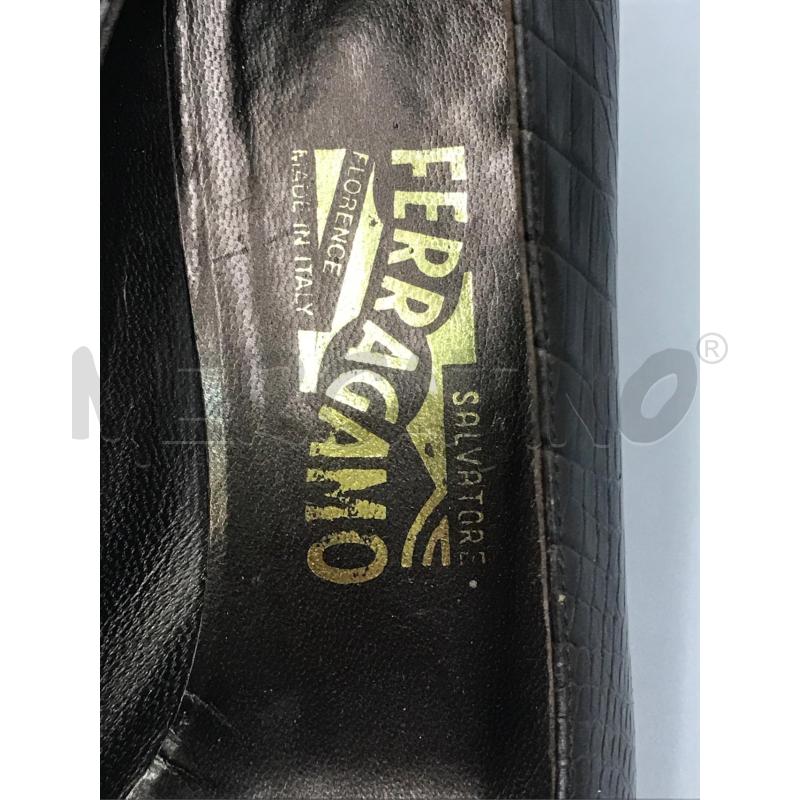 SCARPE DONNA FERRAGAMO MARRONE  | Mercatino dell'Usato Moncalieri bengasi 5