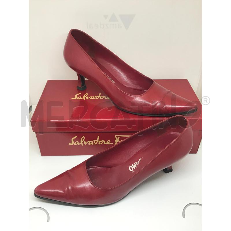 SCARPE DONNA FERRAGAMO ROSSE | Mercatino dell'Usato Moncalieri bengasi 1