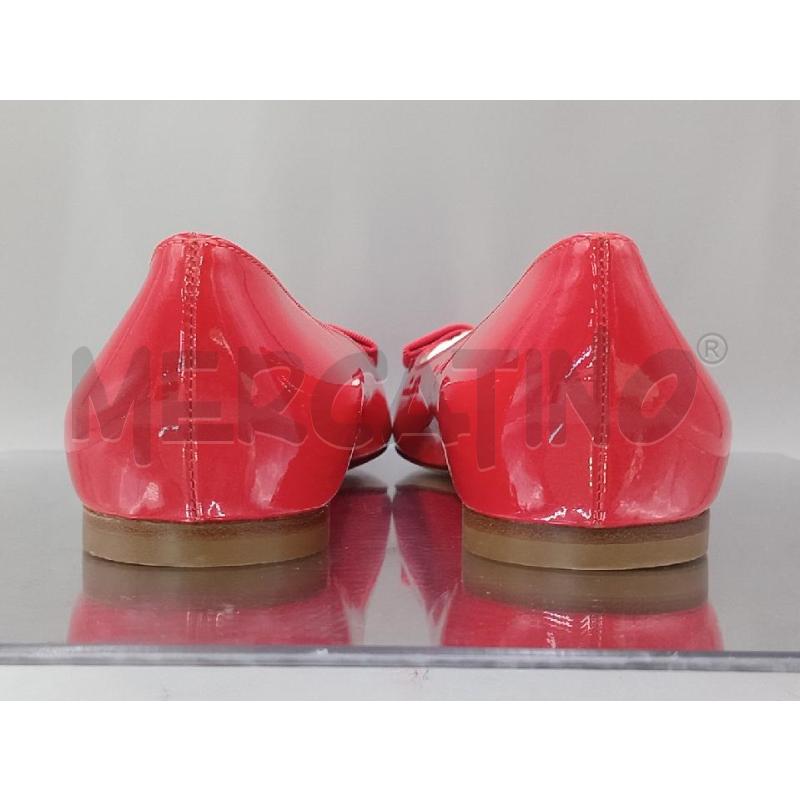 SCARPE DONNA FERRAGAMO ROSSE BALLERINE CON FIBBIA E FIOCCO | Mercatino dell'Usato Moncalieri bengasi 3