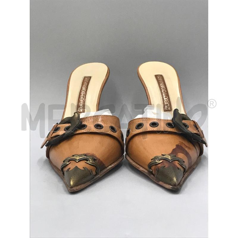 SCARPE DONNA GIAN MARCO LORENZI MARRONE PARTICOLARI DORATI | Mercatino dell'Usato Moncalieri bengasi 2