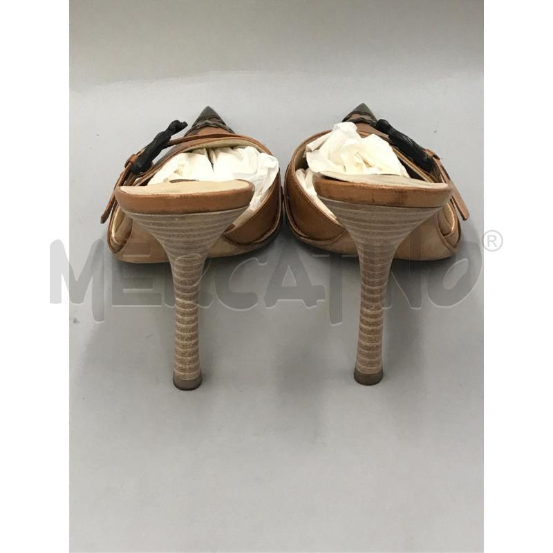 SCARPE DONNA GIAN MARCO LORENZI MARRONE PARTICOLARI DORATI | Mercatino dell'Usato Moncalieri bengasi 3