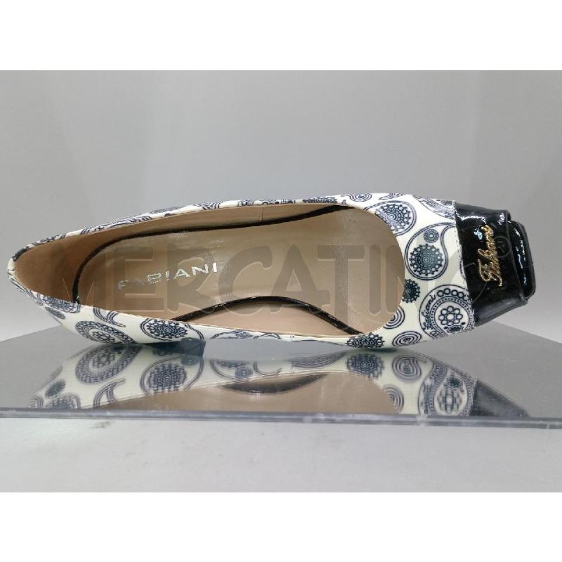 SCARPE DONNA GIORGIO FABIANI BIANCO NERO CON  ARABESCHI | Mercatino dell'Usato Moncalieri bengasi 5