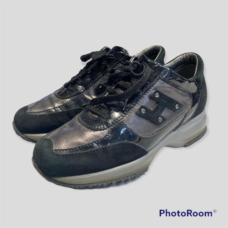 SCARPE DONNA HOGAN INTERACTIVE NERE GRIGE | Mercatino dell'Usato Moncalieri  bengasi