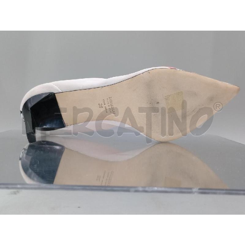SCARPE DONNA LORIBLU BIANCHE INSERTI NERI E ROSA  | Mercatino dell'Usato Moncalieri bengasi 4