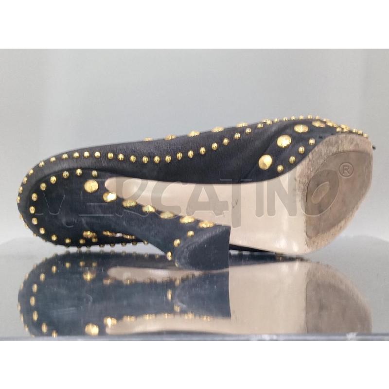 SCARPE DONNA MIU' MIU' NERE CON BORCHIE DORATE | Mercatino dell'Usato Moncalieri bengasi 4