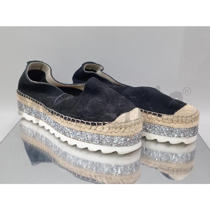 SCARPE DONNA PIECES NERE CON BORDO ARGENTATO | Mercatino dell'Usato Moncalieri bengasi 1