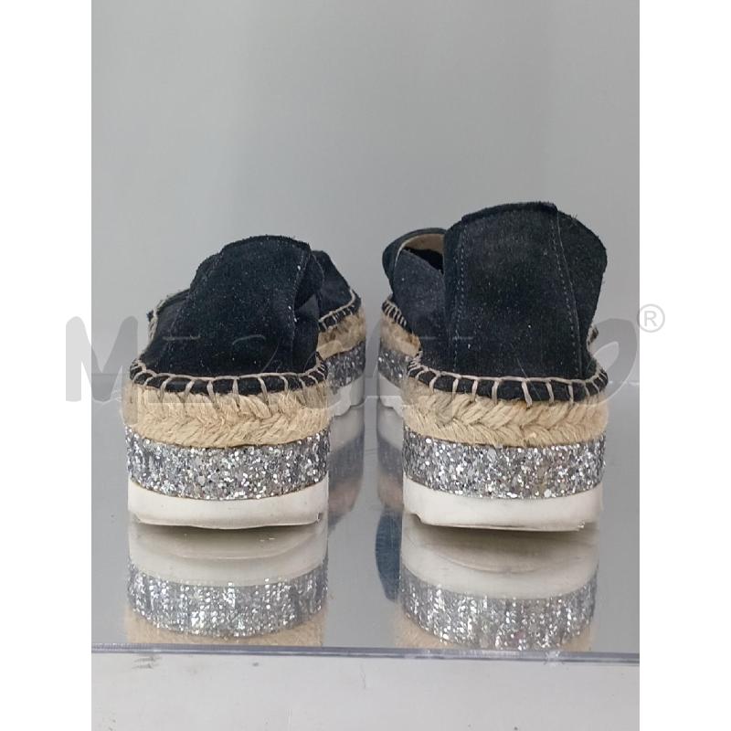 SCARPE DONNA PIECES NERE CON BORDO ARGENTATO | Mercatino dell'Usato Moncalieri bengasi 3