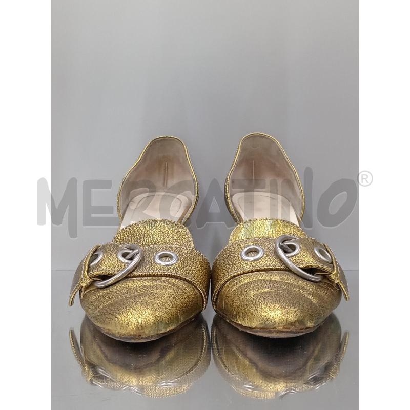 SCARPE DONNA PRADA DORATE CON FIBBIA | Mercatino dell'Usato Moncalieri bengasi 2