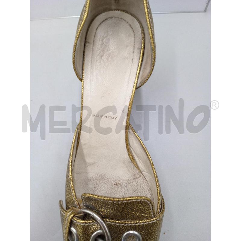 SCARPE DONNA PRADA DORATE CON FIBBIA | Mercatino dell'Usato Moncalieri bengasi 5