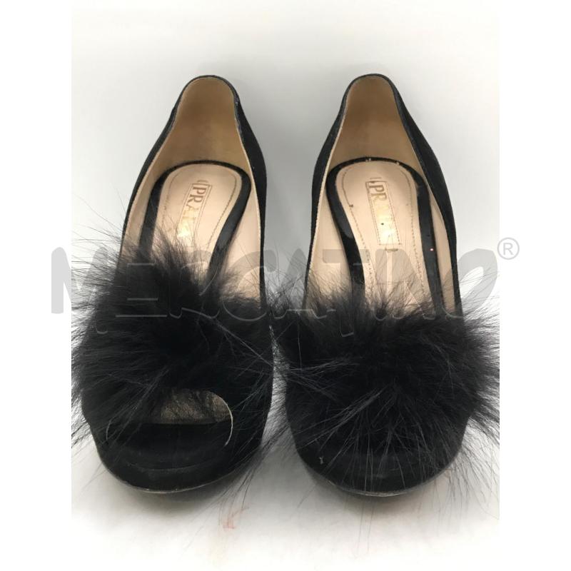 SCARPE DONNA PRADA NERE CON PON PON | Mercatino dell'Usato Moncalieri bengasi 2