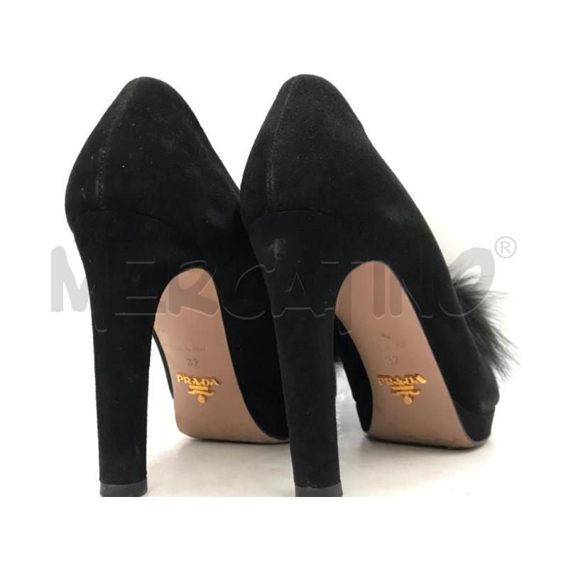 SCARPE DONNA PRADA NERE CON PON PON | Mercatino dell'Usato Moncalieri bengasi 3