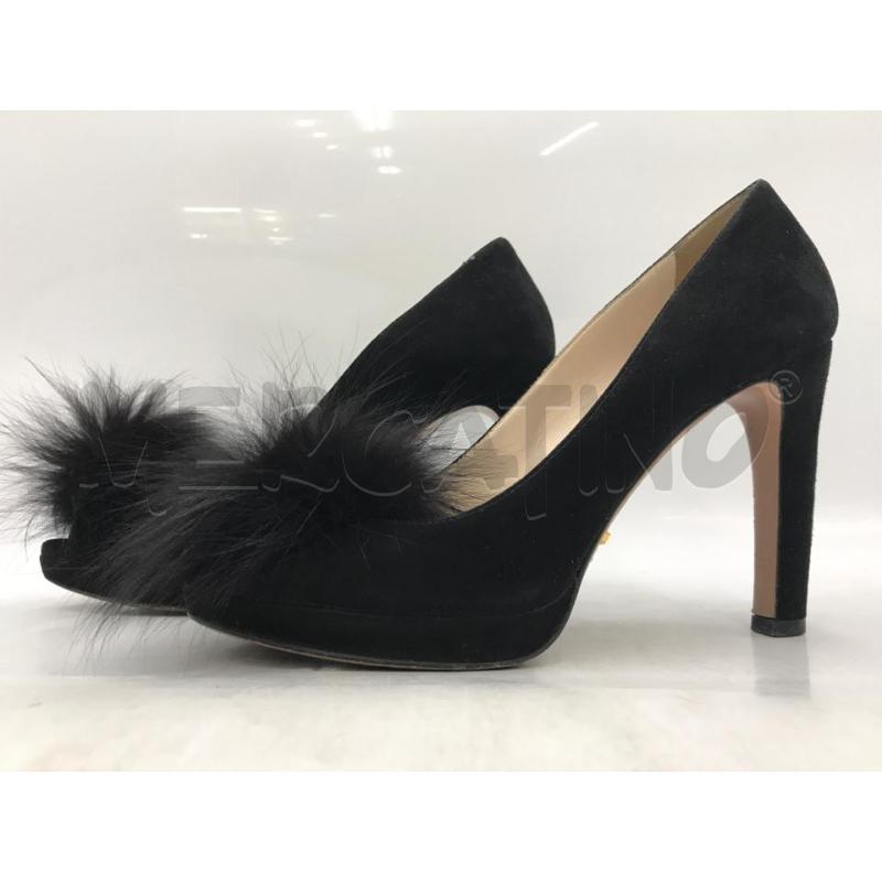 SCARPE DONNA PRADA NERE CON PON PON | Mercatino dell'Usato Moncalieri bengasi 5