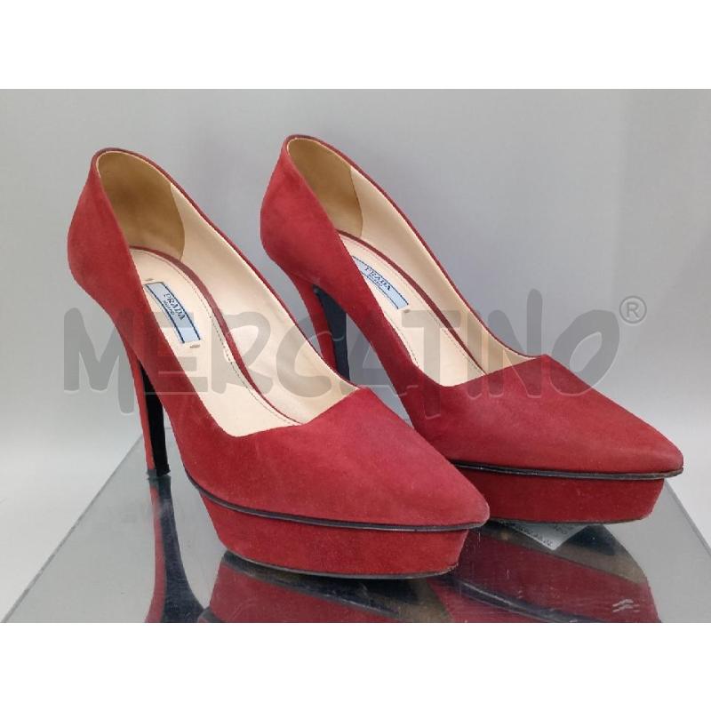 SCARPE DONNA PRADA  ROSSA  | Mercatino dell'Usato Moncalieri bengasi 1