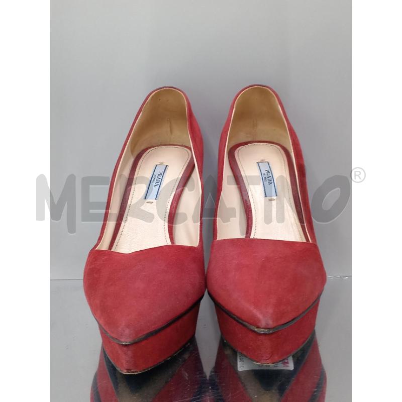 SCARPE DONNA PRADA  ROSSA  | Mercatino dell'Usato Moncalieri bengasi 2