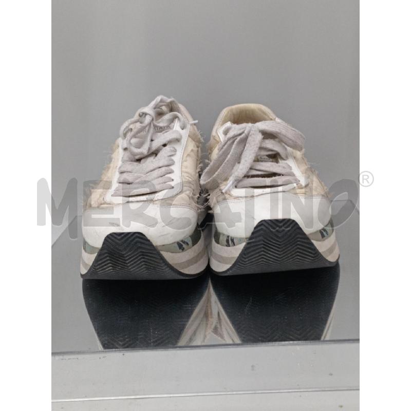 SCARPE DONNA PREMIATA BIANCHE INSERTI TESSUTO BEIGE  | Mercatino dell'Usato Moncalieri bengasi 2